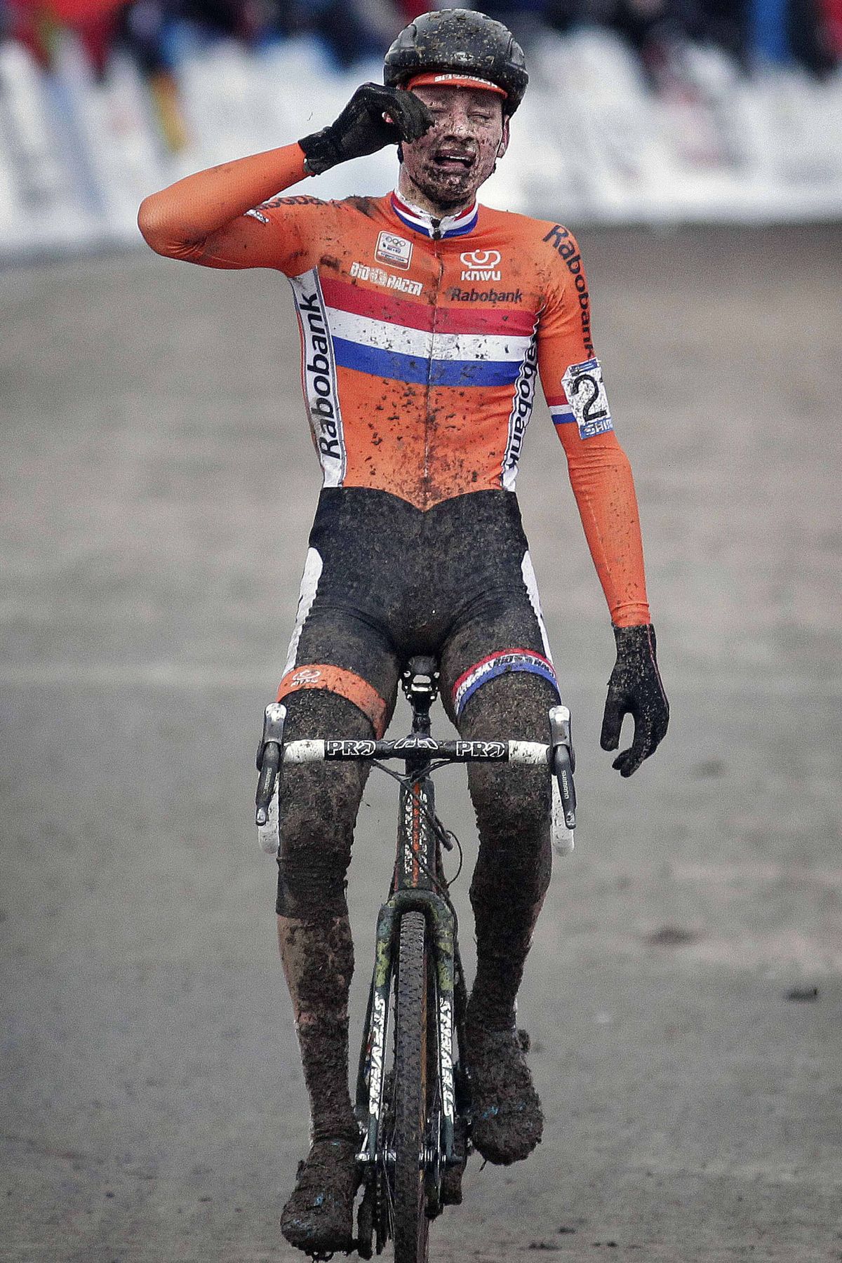 Mathieu van der Poel (Netherlands) powered to victory in Tabor.