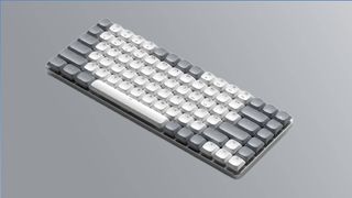 Satechi SM1 Slim mechanical keyboard with gray background