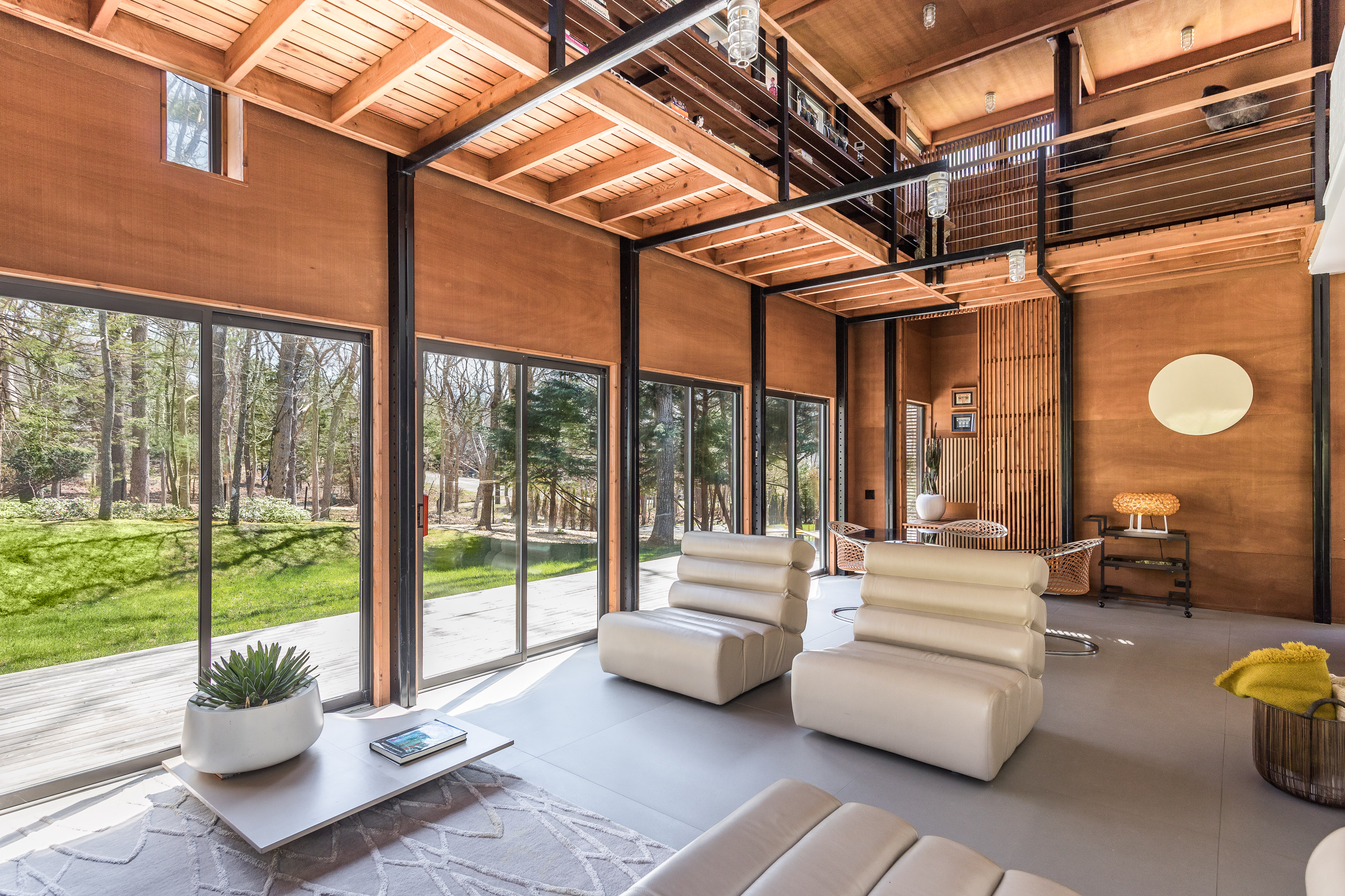 The main living space with a galleried landing above