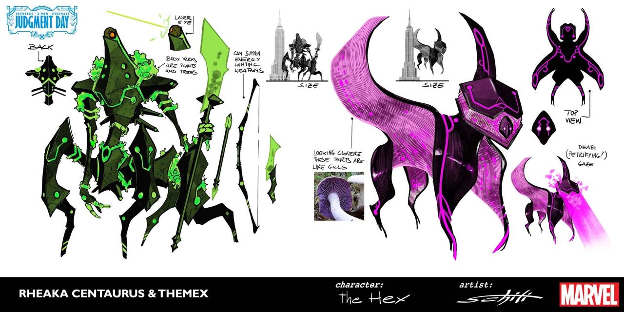 The Hex designs by Valerio Schiti