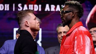 Canelo Alvarez and William Scull face off ahead of their IBF, WBC and WBO World Super Middleweight titles fight