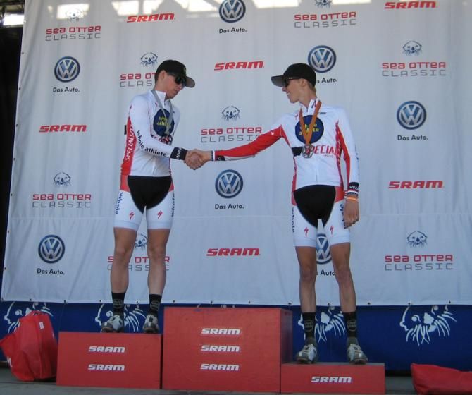 Sean Lucas on the Sea Otter podium