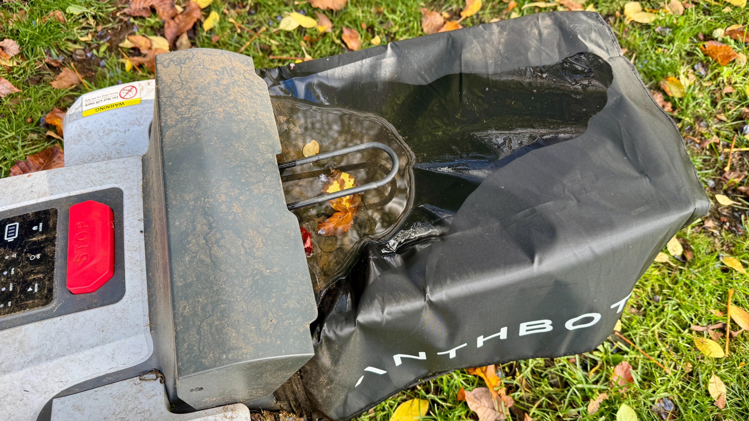 Anthbot N8 robot mower and leaf sweeper test and review