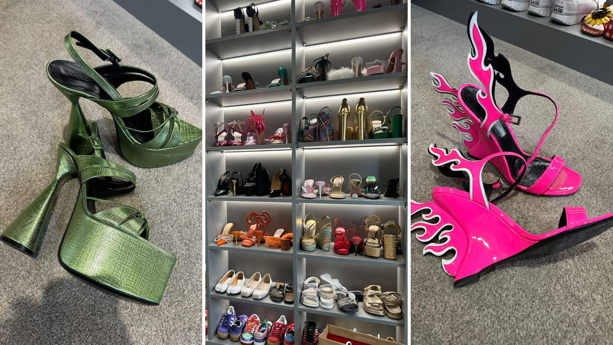 inside candice brathwaite's shoe wardrobe