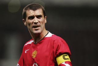 Roy Keane in action for Manchester United against Sparta Prague in November 2004.