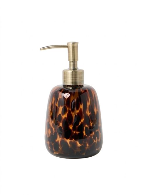 Tortoiseshell Glass Soap Pump 