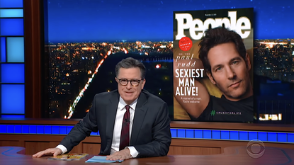 Stephen Colbert and Paul Rudd
