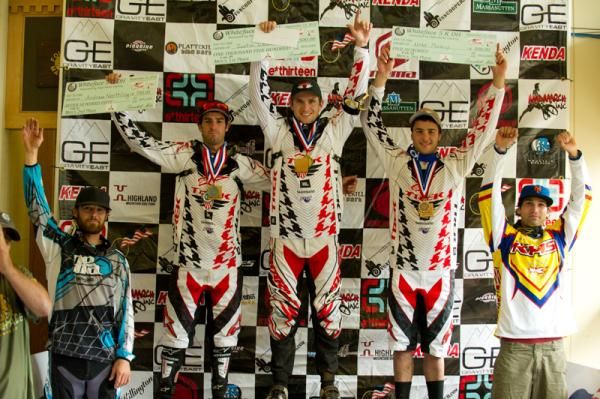 Men's podium