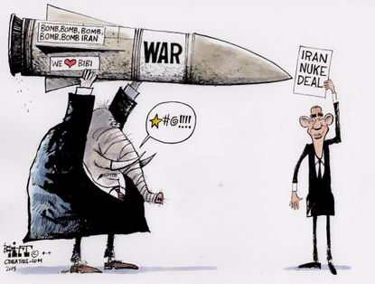 Obama cartoon U.S. GOP Iran deal
