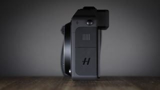 Hasselblad X2D II 100C on a wooden surface