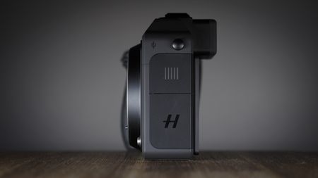 Hasselblad X2D II 100C on a wooden surface