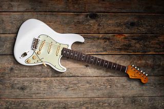 Nev Marten’s heavily modded Classic Player Strat, originally Sunburst, looks a treat – but basic home modding can’t change fundamentals such as neck profile and wood quality.
