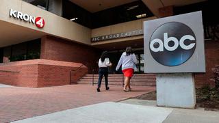 SAN FRANCISCO, CALIFORNIA - JUNE 23: An office building for KGO-TV, ABC’s channel 7 news affiliate, is seen on June 23, 2026 in San Francisco, California. KGO-TV is undergoing an FCC license renewal review that could determine whether the station stays on the air. (Photo by Heather Diehl/Getty Images)