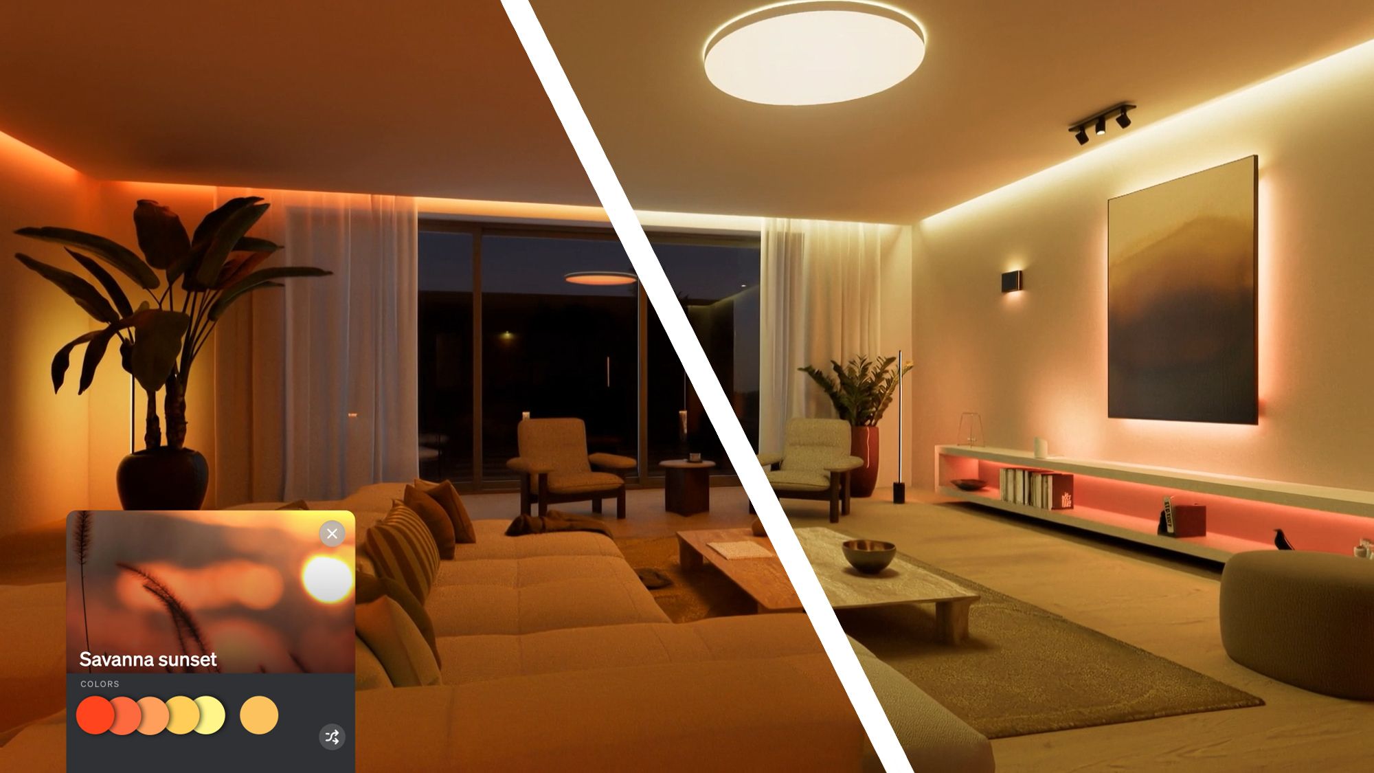 Aplikasi Philips Hue kini dapat menyesuaikan suasana pencahayaan agar sesuai dengan tata letak ruangan Anda