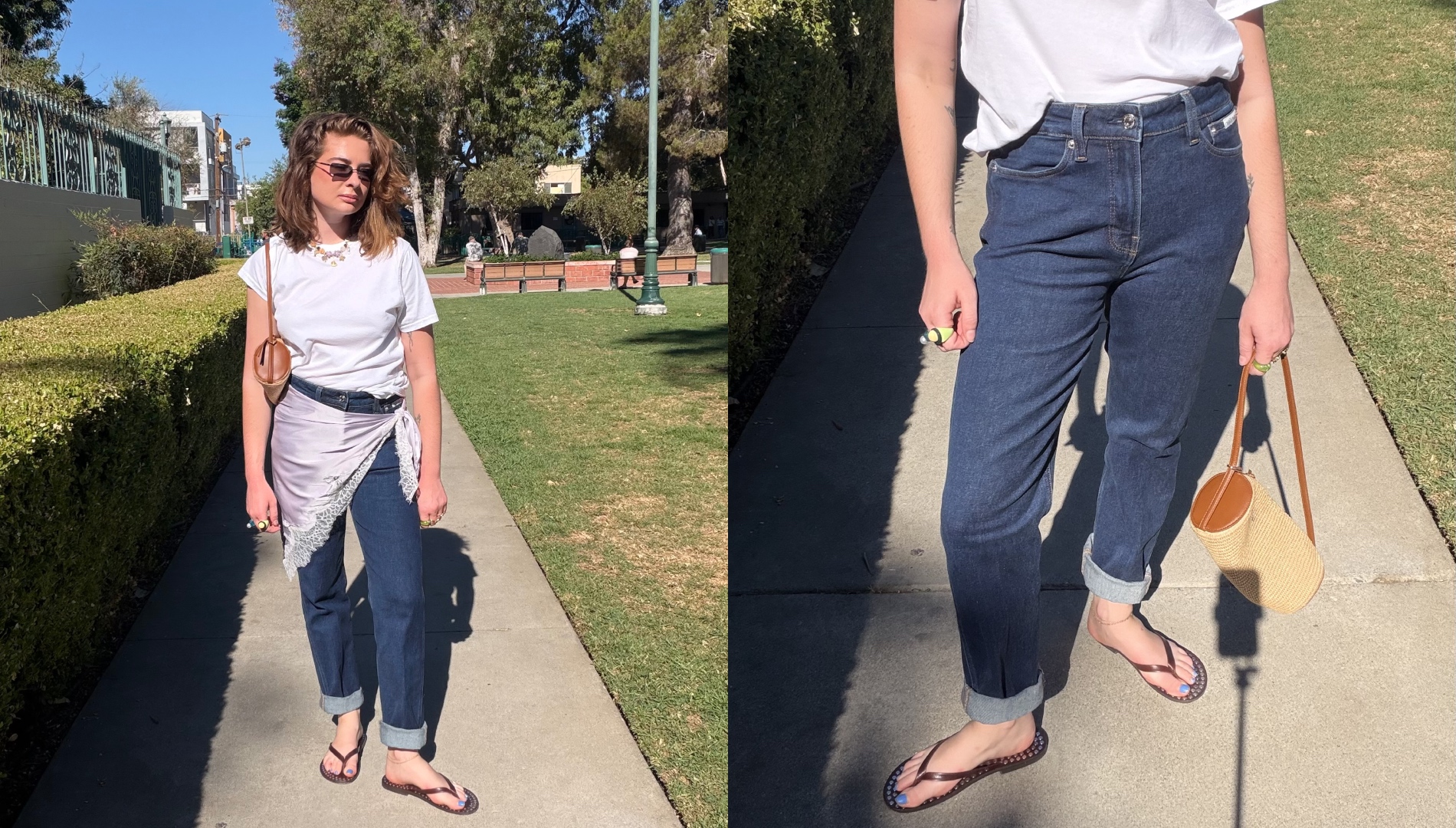 Kelsey Stewart in Calvin Klein jeans