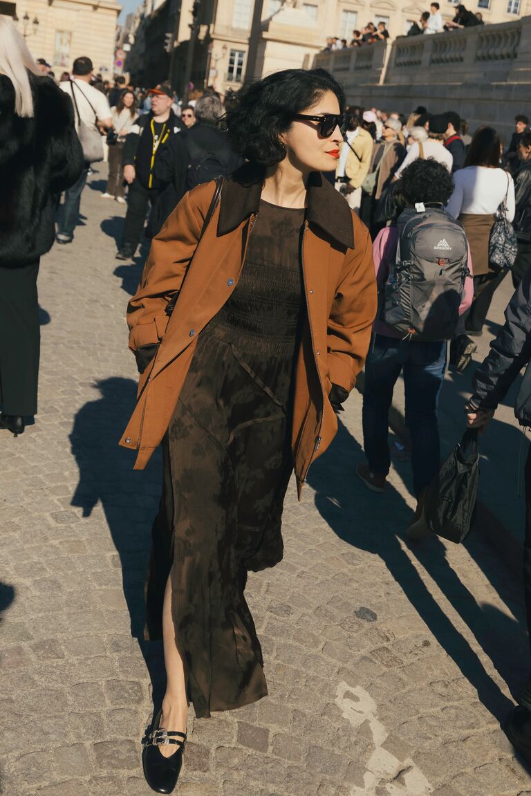 fashion insiders attend day 1 of paris fashion week wearing neutral outfits