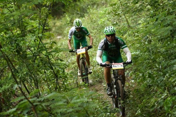 There was plenty of sweet jungle singletrack on offer today.