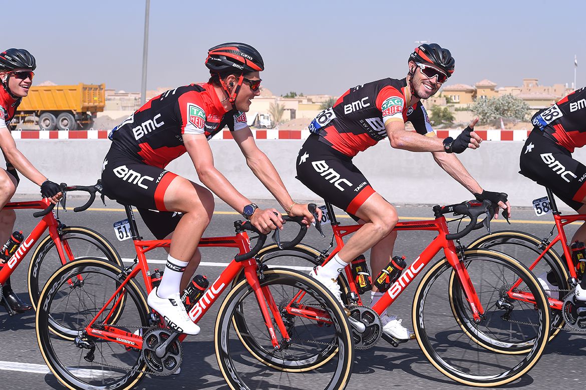 Samuel Sanchez enjoying his time in the peloton