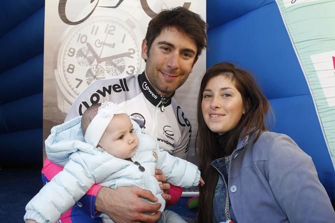 Diego Ulissi (Lampre - Merida) and family