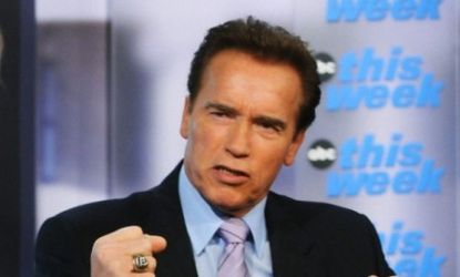 Arnold Schwarzenegger: fighting words for the Tea Party.