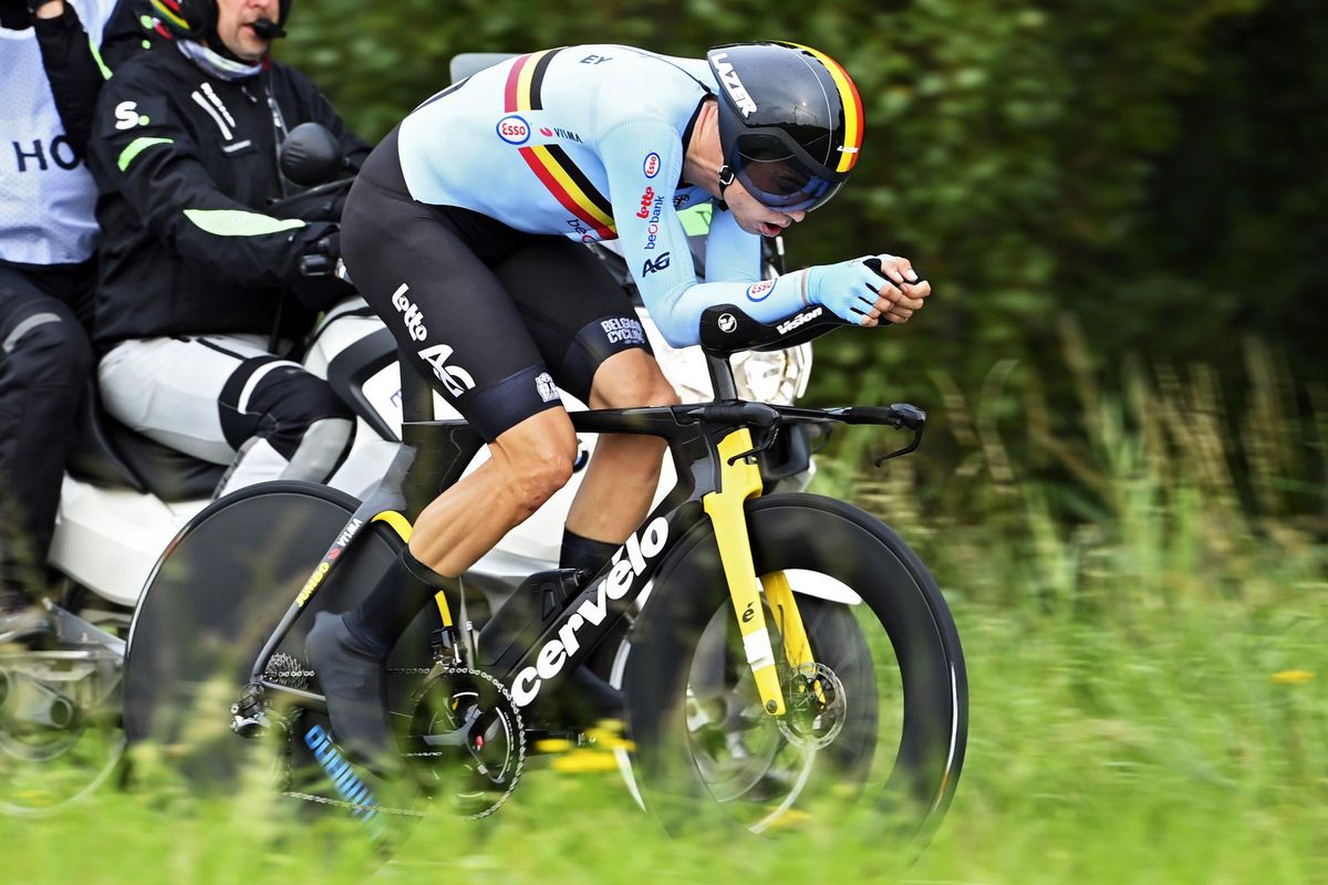 2021 UCI Road World Championships Flanders - Men&acirc;s Elite Time Trial Knokke Heist - Bruges 43,3 km - 19/09/2021 - Wout Van Aert (Belgium) - photo Vincent Kalut/PN/BettiniPhoto&Acirc;&copy;2021