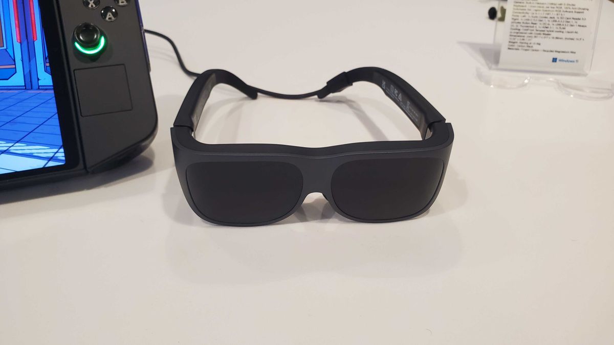 black AR glasses