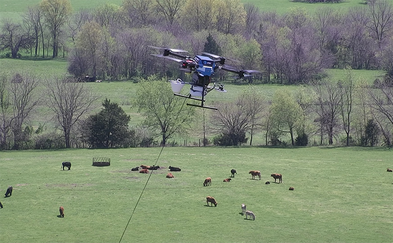 AT&T's Flying COW provided 5G coverage to a field of cows