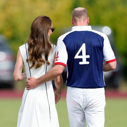 The Prince and Princess of Wales attend The Royal Charity Cup in 2022