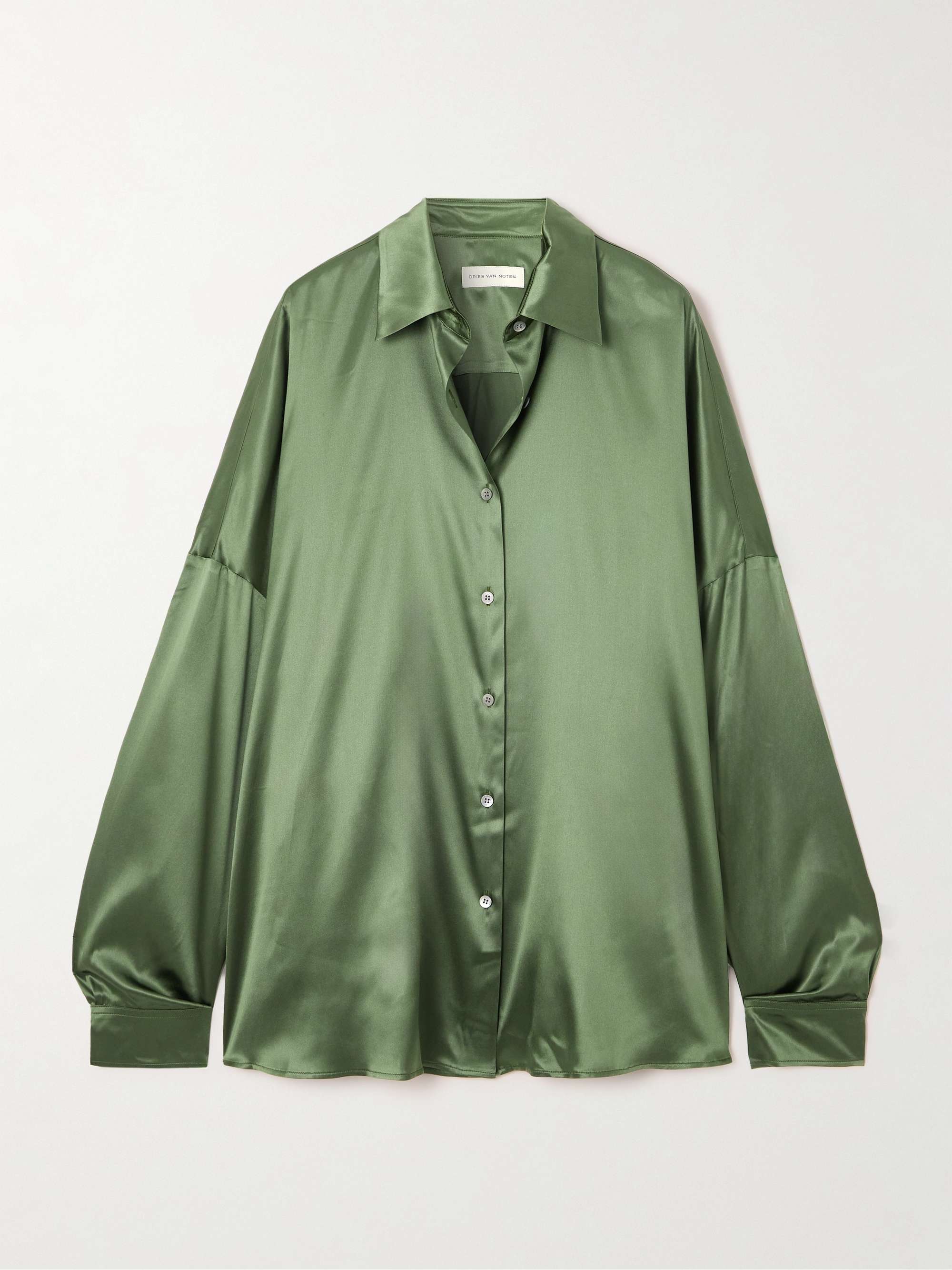 Casia Oversized Silk-Satin Shirt
