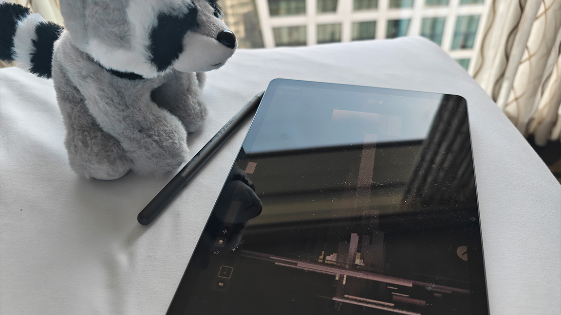Doodling in my Nashville hotel room with only my Autodesk plushie for company.