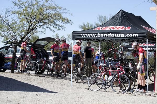 The team's camp