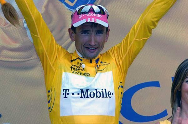 Serguei Gonchar (T-Mobile) celebrates another maillot jaune
