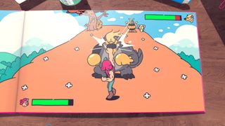 A screenshot of a the upcoming PS5 game, The Plucky Squire.