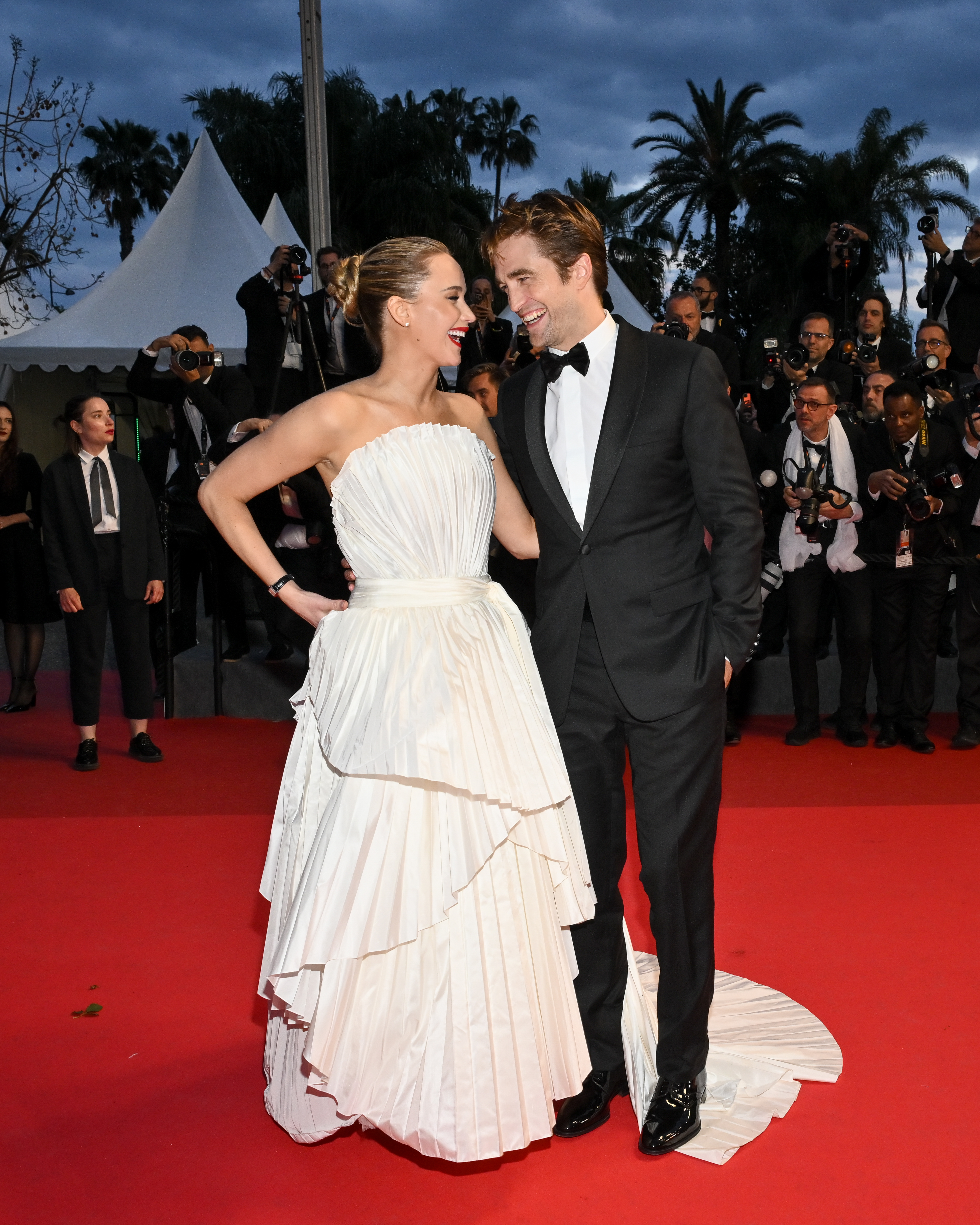 Jennifer Lawrence and Robert Pattinson at Cannes