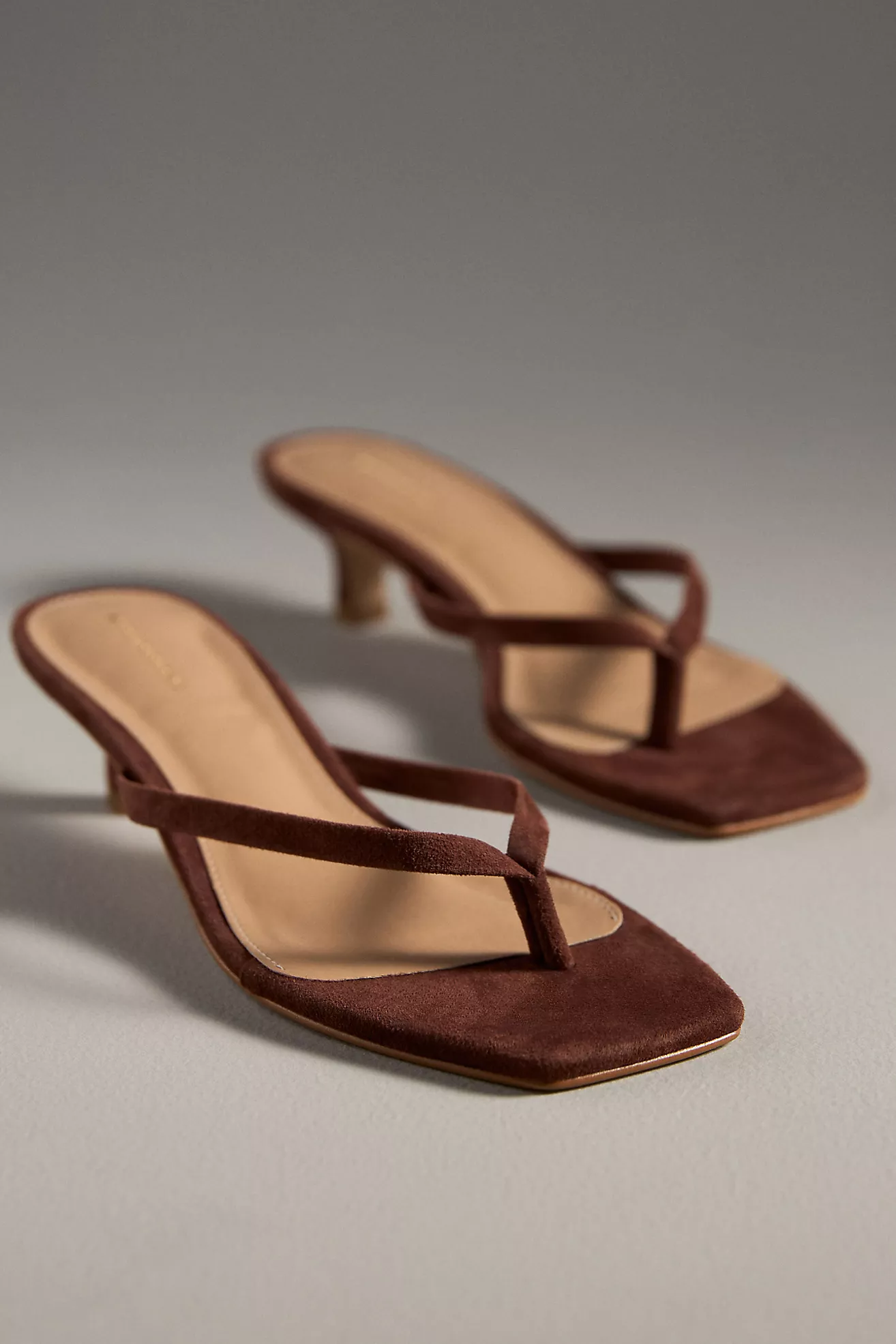 By Anthropologie Thong Kitten Heels