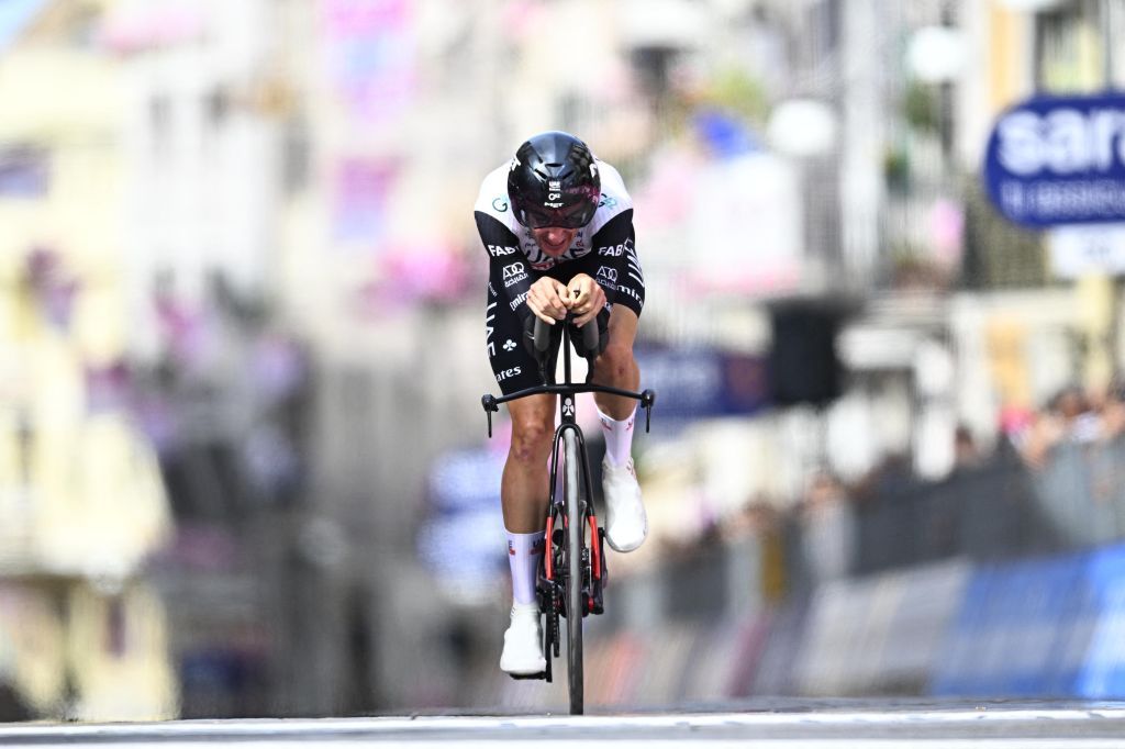 Brandon McNulty on the opening stage of the Giro d&#039;Italia