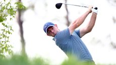 Rory McIlroy hits a drive