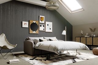 guest bedroom in a loft conversion