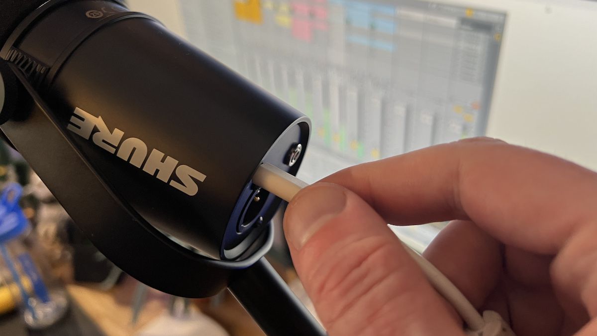 Shure MV7 microphones in use