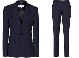 Black Textured Suit by Reiss