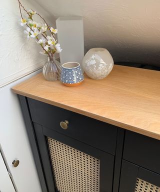 rattan sideboard