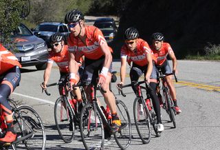 Tom Zirbel with the Rally Cycling team