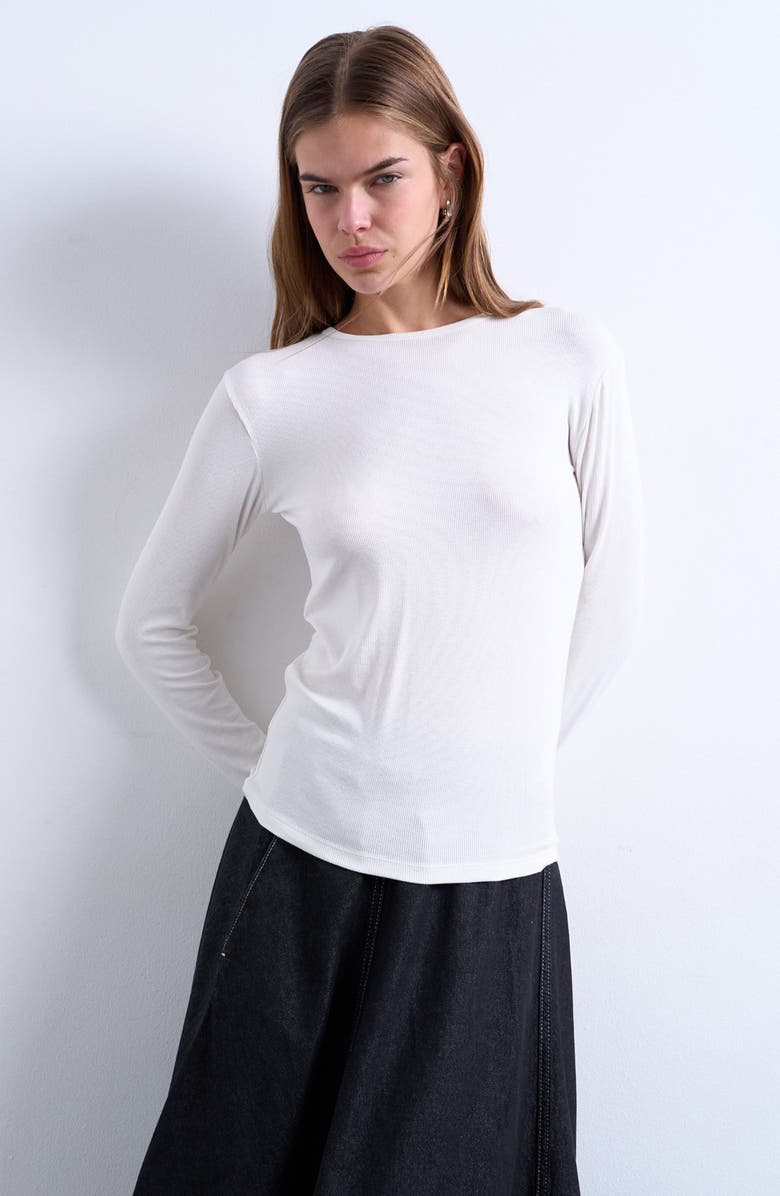 Long Sleeve Rib Top