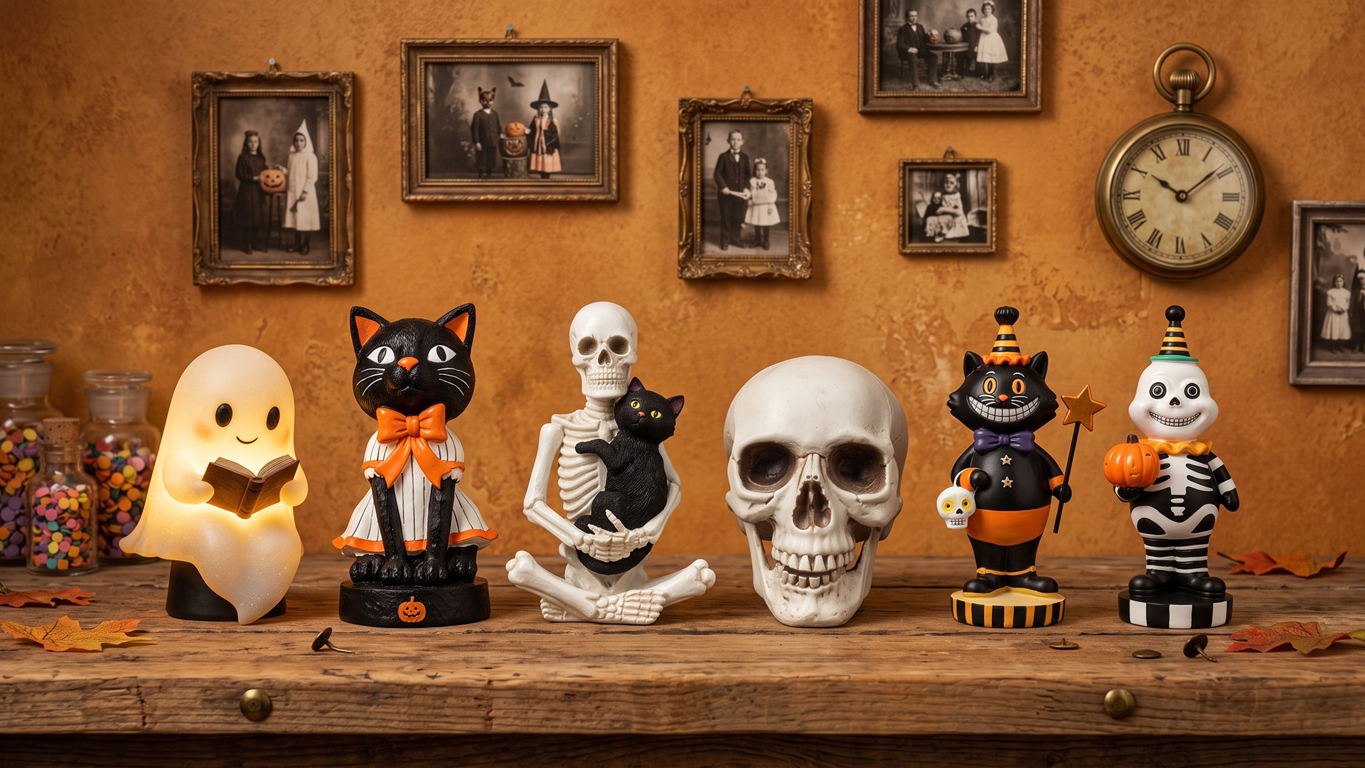 A selection of indoor Halloween home decor from Walmart.