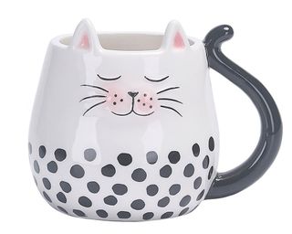 cat mug with white background