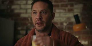 Tom Hardy eating breakfast from Venom in Let There Be Carnage
