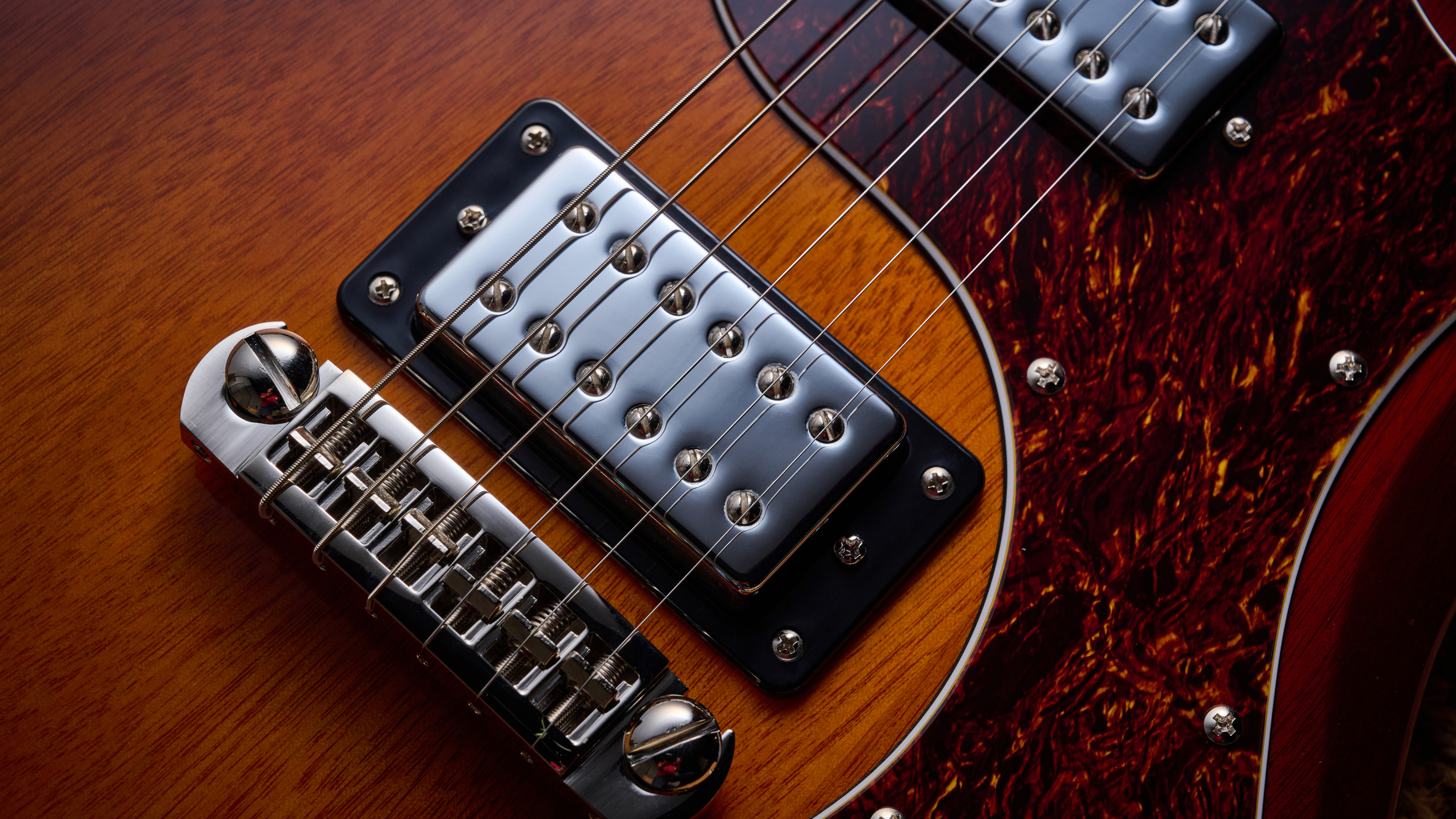 The bridge humbucker on the Gretsch Electromatic CVT electric guitar