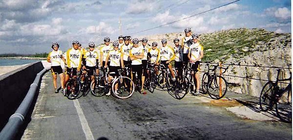 The team stops
