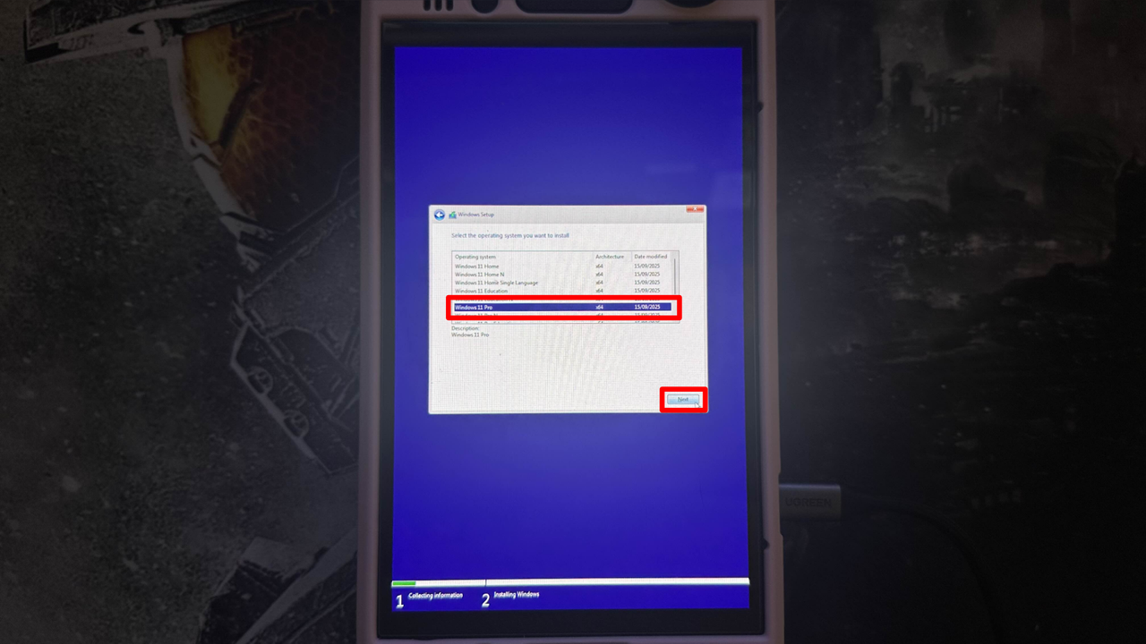 Steam Deck installing Windows