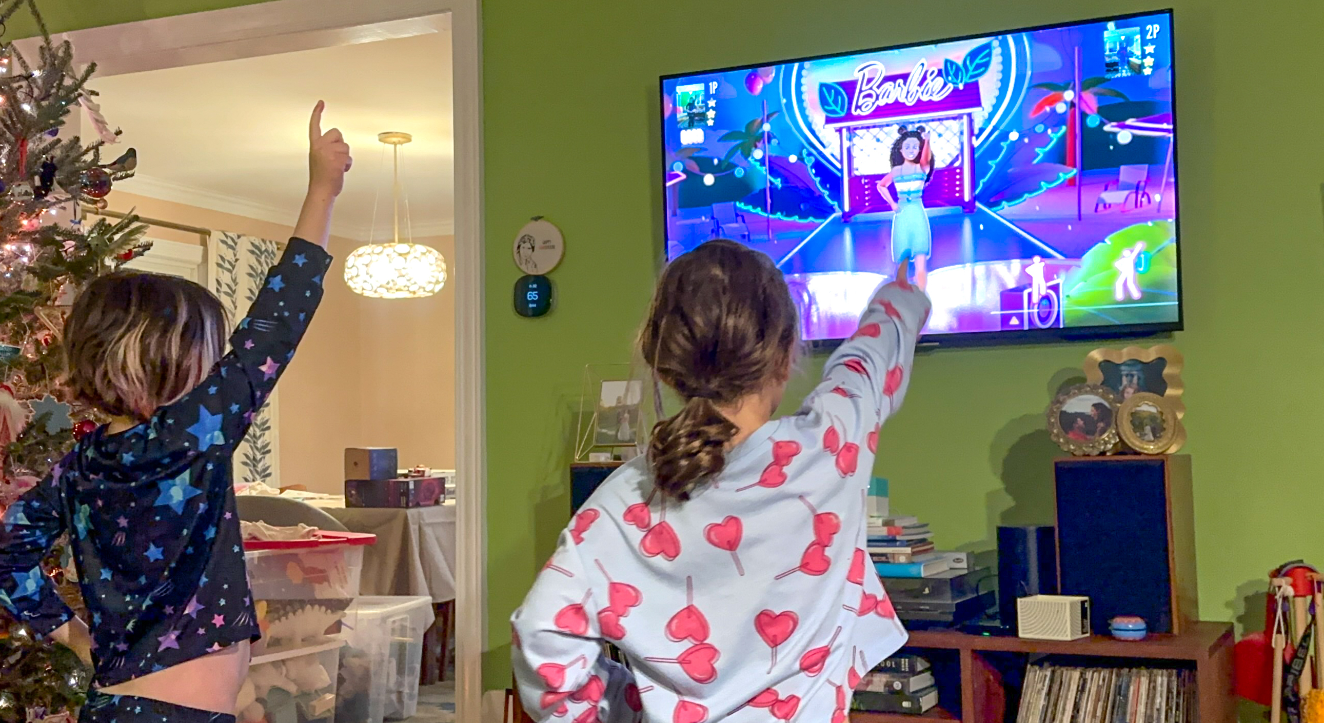 Two kids playing NEX Playground